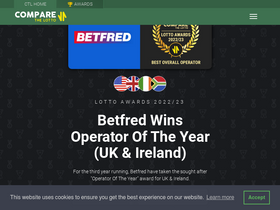 'comparethelotto.com' screenshot