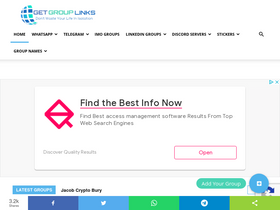'getgrouplinks.com' screenshot