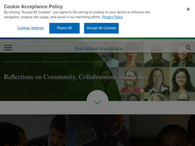 'macfound.org' screenshot