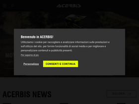 'acerbis.com' screenshot