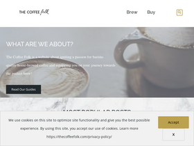 'thecoffeefolk.com' screenshot