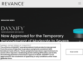 'revance.com' screenshot