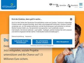 'fernsehlotterie.de' screenshot