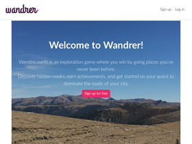 'wandrer.earth' screenshot