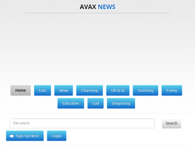 'avax.news' screenshot