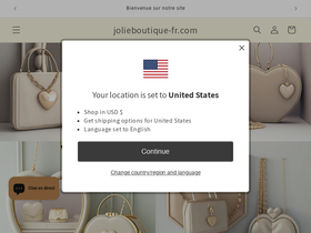 jolieboutique-fr.com homepage screenshot