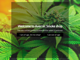 'avernicsmokeshop.com' screenshot