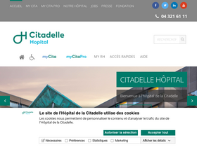 'citadelle.be' screenshot