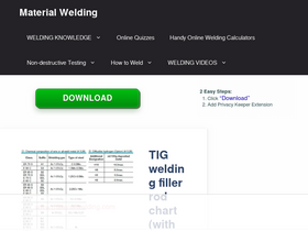 'materialwelding.com' screenshot