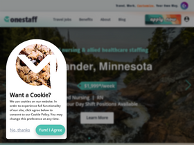 'onestaffmedical.com' screenshot