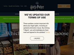 'harrypotterstore.com' screenshot