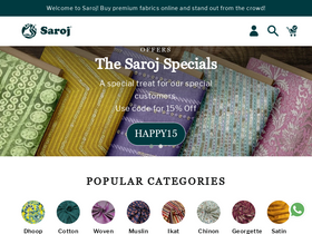 saroj.in homepage screenshot