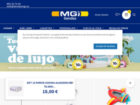 'tiendasmgi.es' screenshot