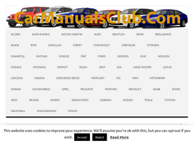 'carmanualsclub.com' screenshot