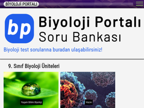 'biyolojiportali.com' screenshot