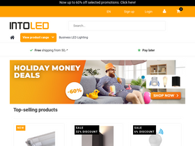 'into-led.com' screenshot