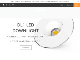 oxmanlighting.com homepage screenshot