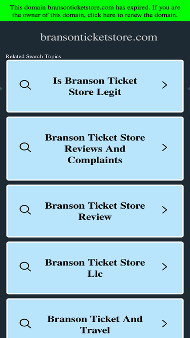 bransonticketstore.com