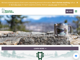 'whitefishcu.com' screenshot