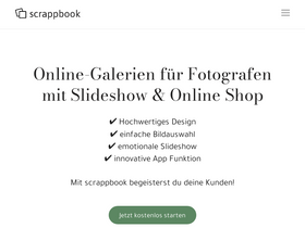 'scrappbook.de' screenshot