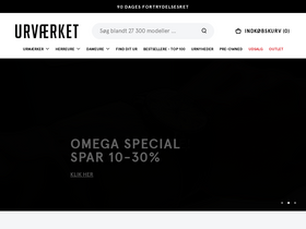 'urvaerket.dk' screenshot