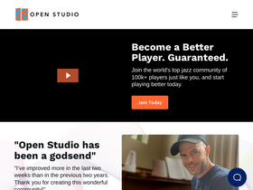 'openstudiojazz.com' screenshot
