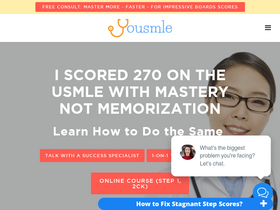 'yousmle.com' screenshot