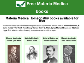 'materiamedica.info' screenshot