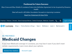 'bcbsla.com' screenshot