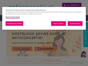 'anticonceptie.nl' screenshot