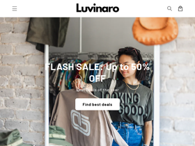 luvinaro.com homepage screenshot