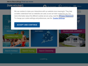 'parkholidays.com' screenshot
