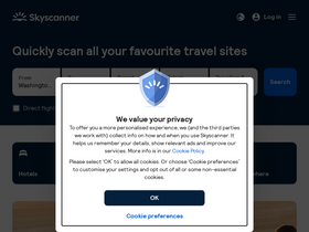 'skyscanner.ie' screenshot