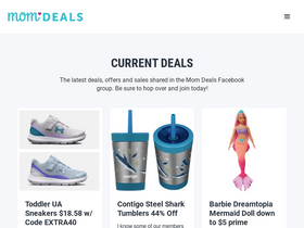 'momdeals.com' screenshot