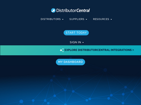 'distributorcentral.com' screenshot