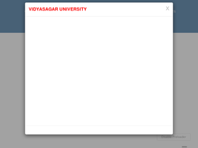 'grievance.vidyasagar.ac.in' screenshot