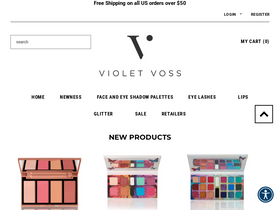 shopvioletvoss.com homepage screenshot