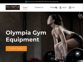Olympiafitness homepage screenshot