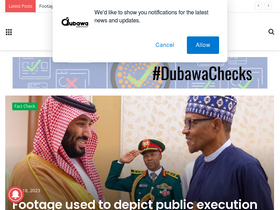 'dubawa.org' screenshot