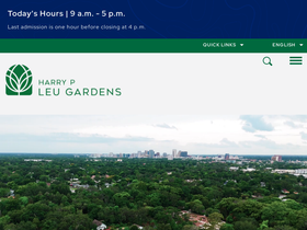 'leugardens.org' screenshot