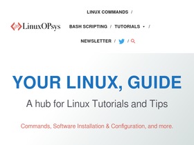 'linuxopsys.com' screenshot