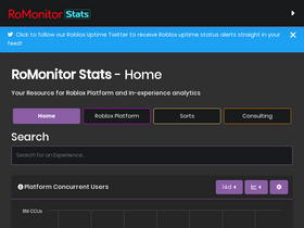 'romonitorstats.com' screenshot