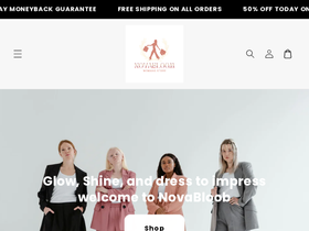 Nova Blooms UK homepage screenshot
