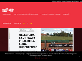 'fctennis.cat' screenshot