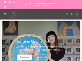 Lorraine Fletcher Art homepage screenshot