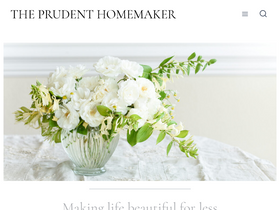 'theprudenthomemaker.com' screenshot