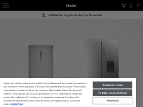 'haier-europe.com' screenshot