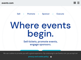 'events.com' screenshot