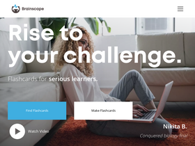 'brainscape.com' screenshot