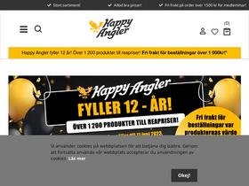 'happyangler.se' screenshot
